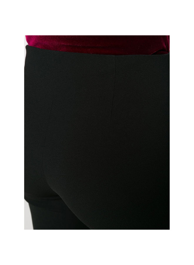 High Waisted Slim Pants in Black