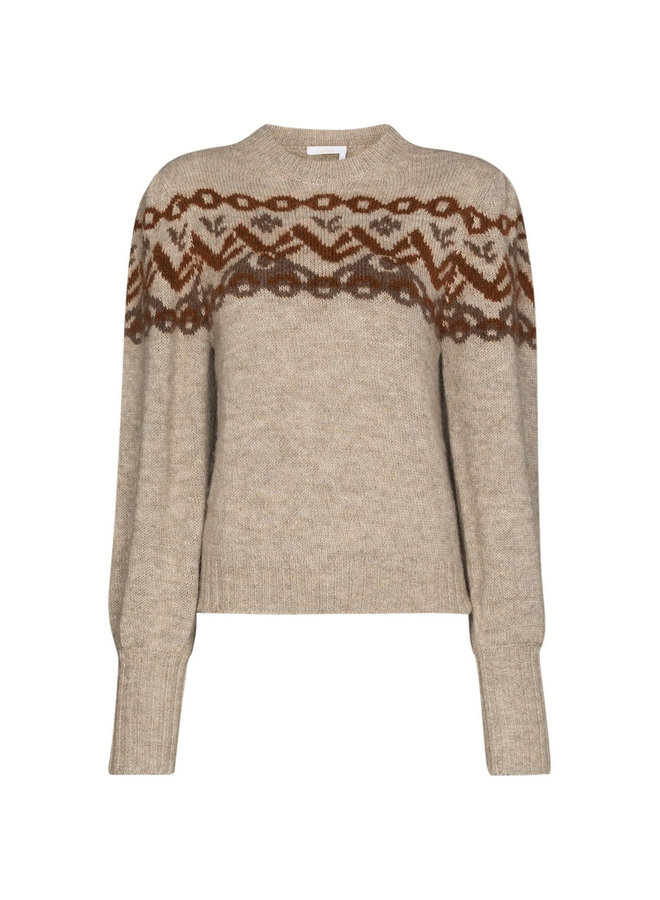 Puff Sleeve Knitted Jumper