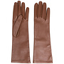 Debossed Logo Long Gloves
