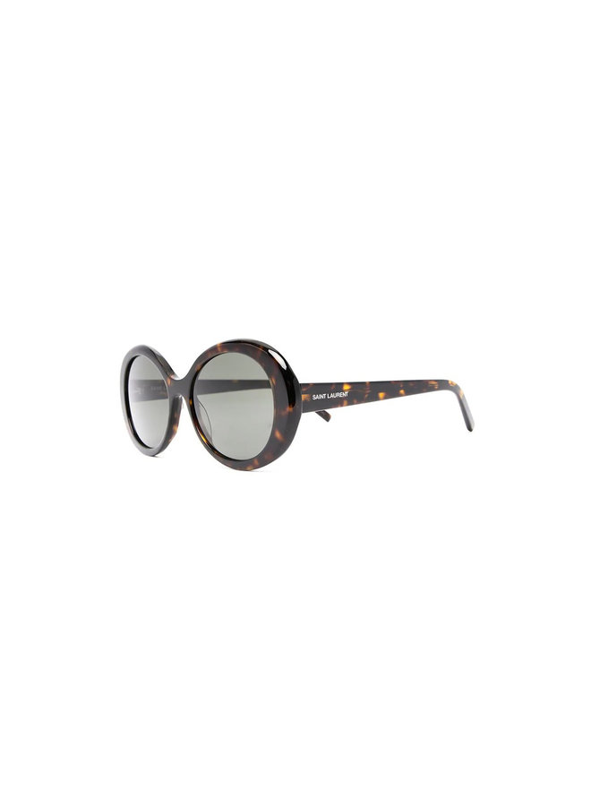 Round Frame Sunglasses in Havana Grey