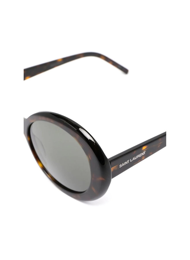 Round Frame Sunglasses in Havana Grey