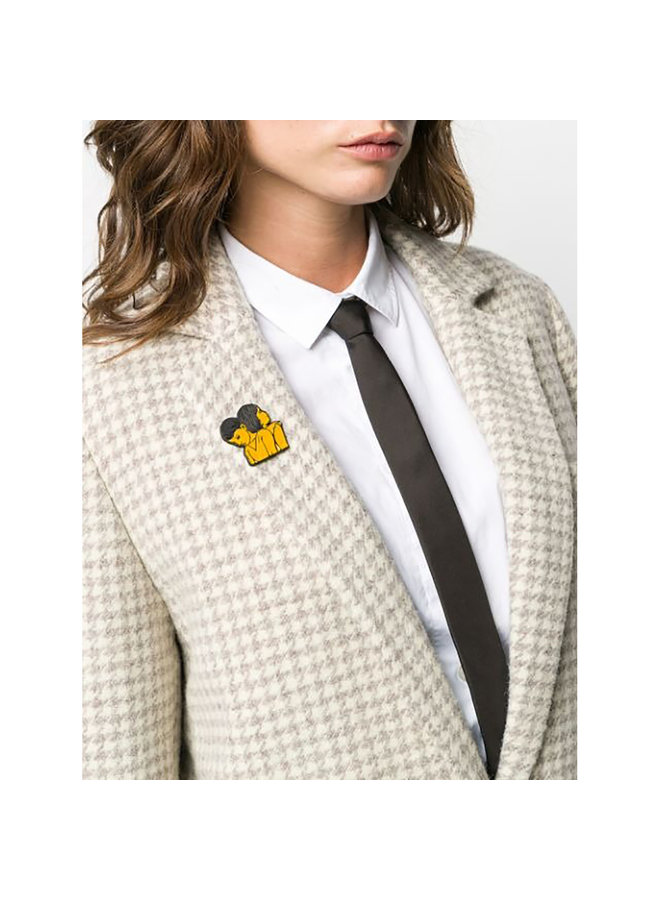 Artwork Brooch in Multicolor