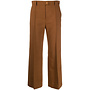 High Waisted Cropped Flare Pants