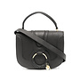 Hana Shoulder Bag in Leather in Black