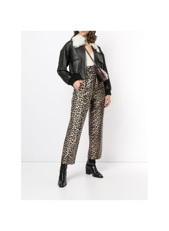 Bodysuit in Ribbed Knit Wool in Ivory