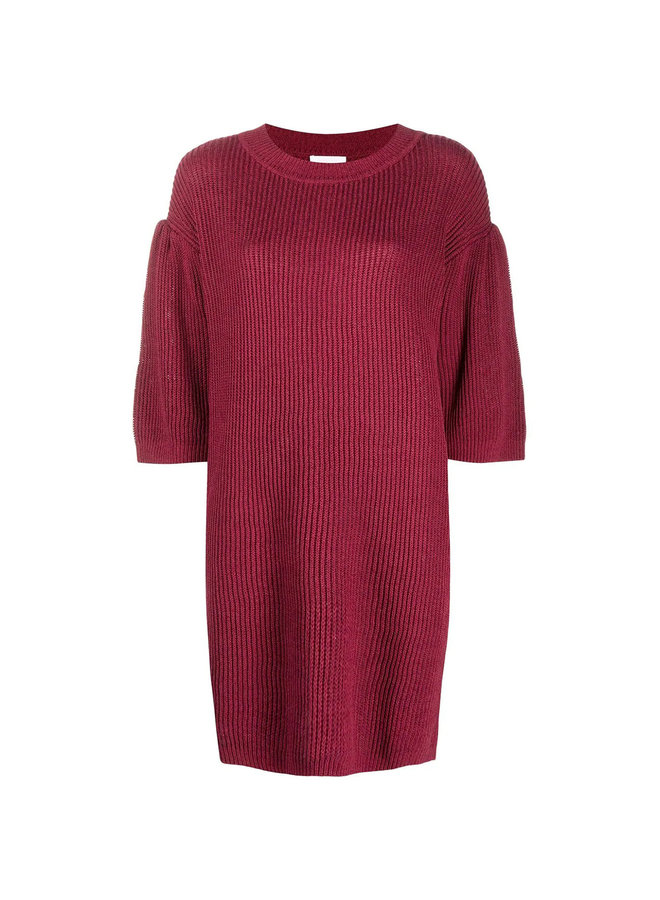 Short Sleeve Knitted Dress