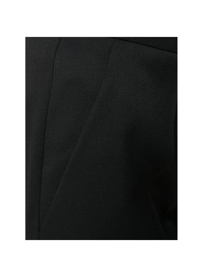 Cropped Pants in Wool in Black