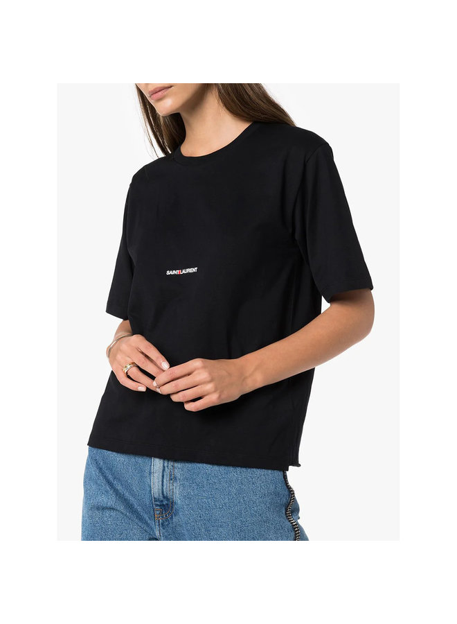 Logo T-shirt in Cotton in Black
