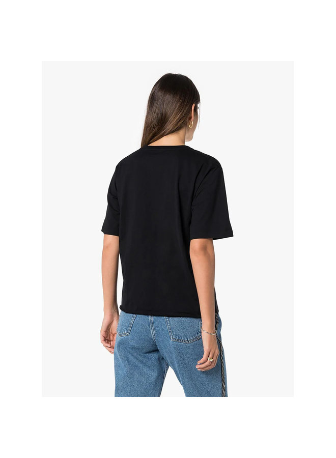 Logo T-shirt in Cotton in Black