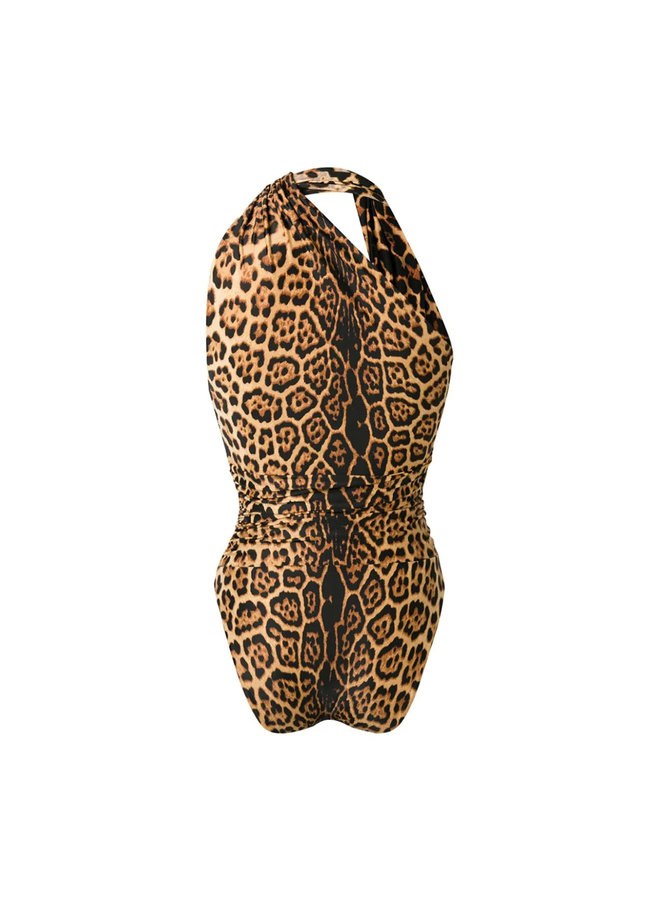One Piece Swimsuit in Leopard Print