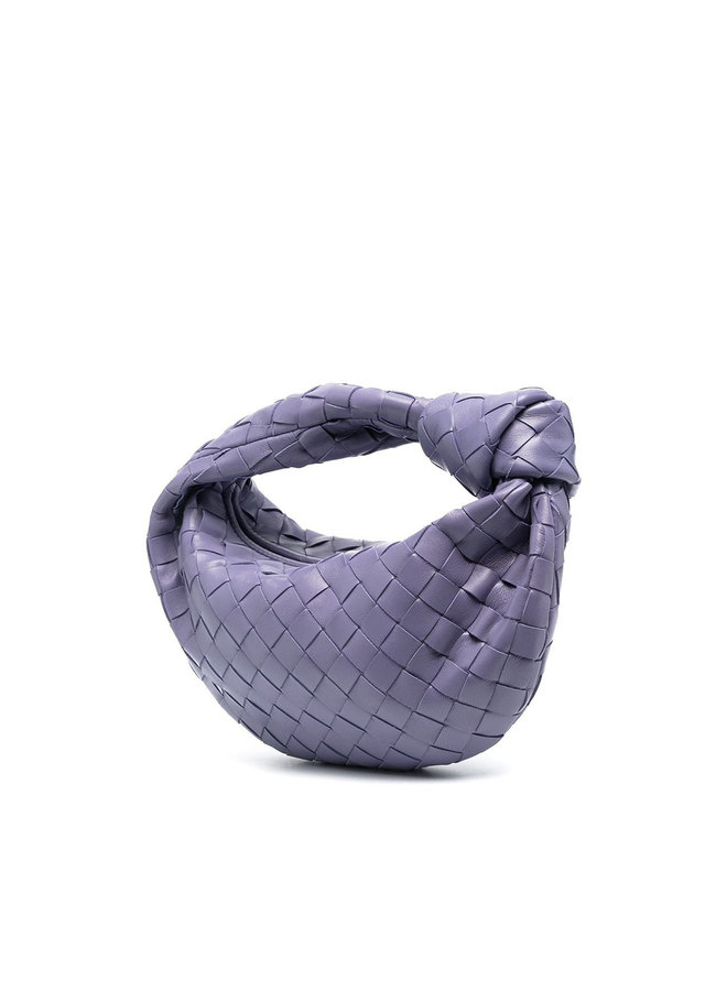 Mini Jodie Bag in Intrecciato Leather in Lavender