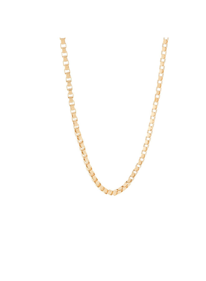 Skinny Signore Chain Rope Necklace in Gold