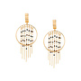 Tiger Slot Fringe Earring