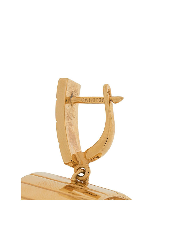 Tiger Slot Fringe Earring in Gold