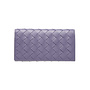 Continental Wallet in Intrecciato in Lavender