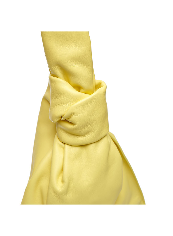 Mini Twist Clutch in Leather in Sherbert