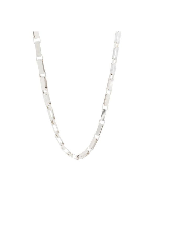 Signora Chain Matinee Necklace in Silver