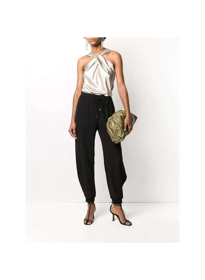 The Pouch Large Clutch Bag in Mud Color Napa Leather