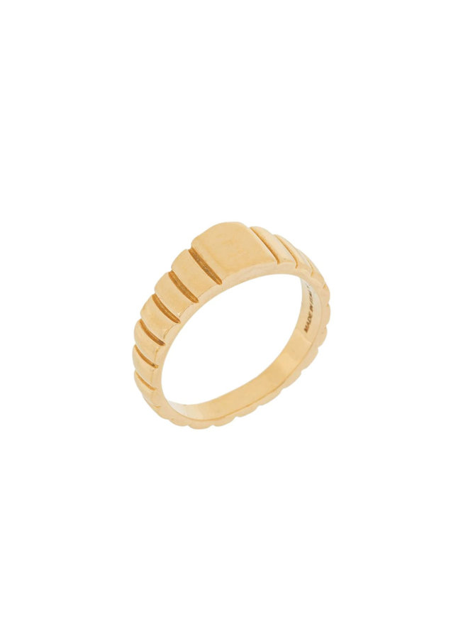 Medium Signore Signet Ring in Gold