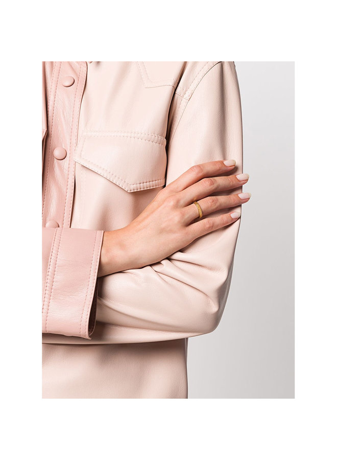 Single Skinny Slot Ring in Gold