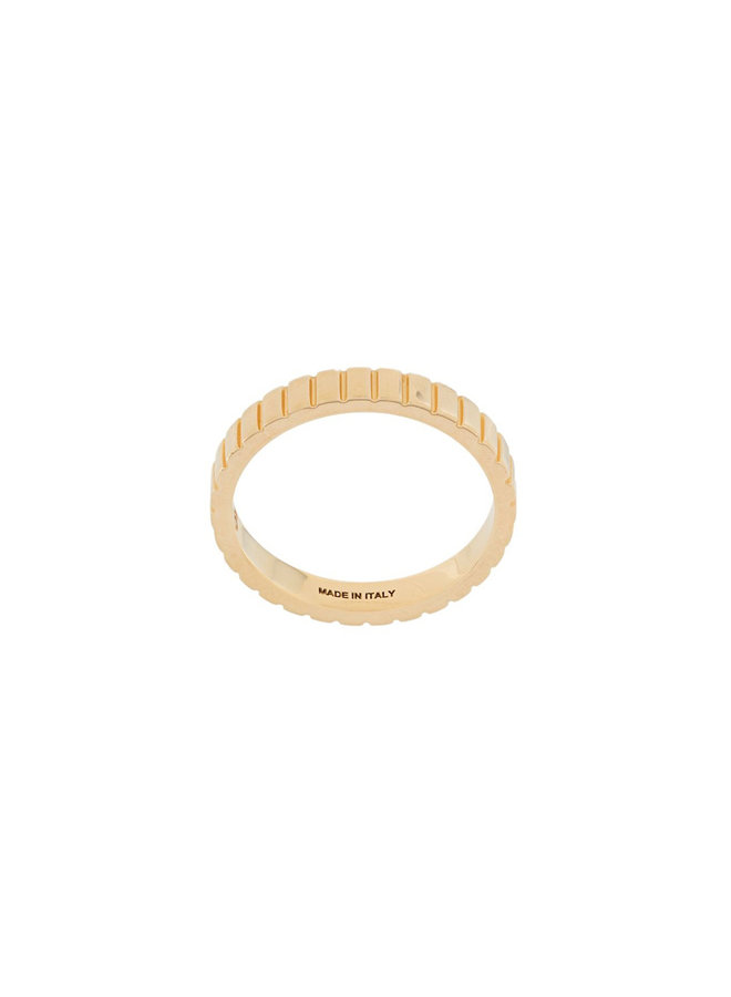 Single Skinny Slot Ring in Gold