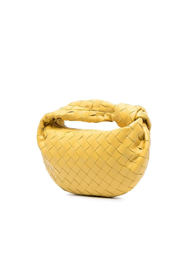Mini Jodie Bag in Intrecciato Leather in Buttercup