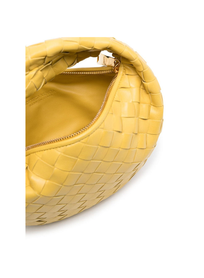 Mini Jodie Bag in Intrecciato Leather in Buttercup