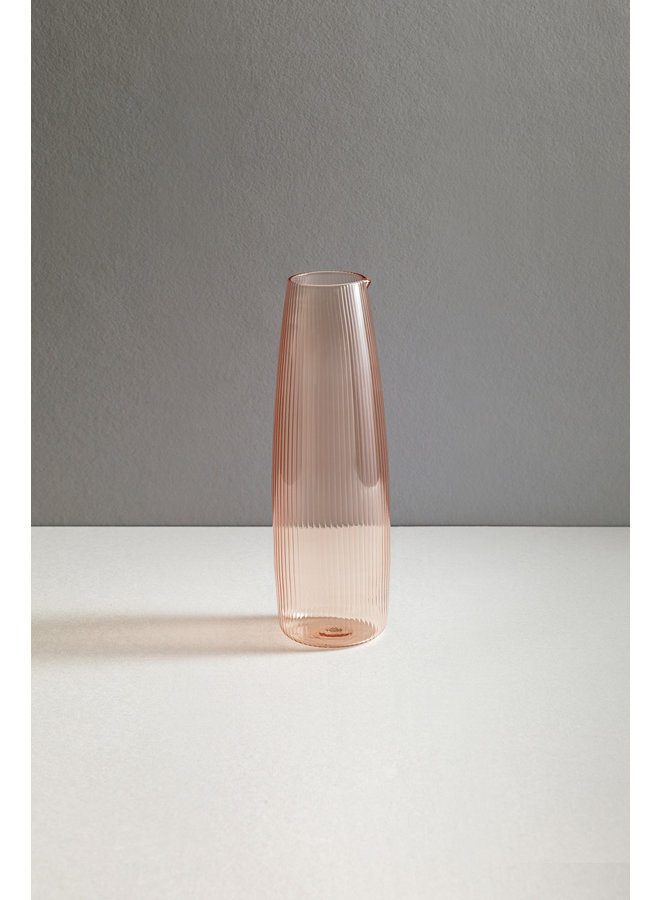 Luisa Carafe 1L Glassware in Cameo Pink