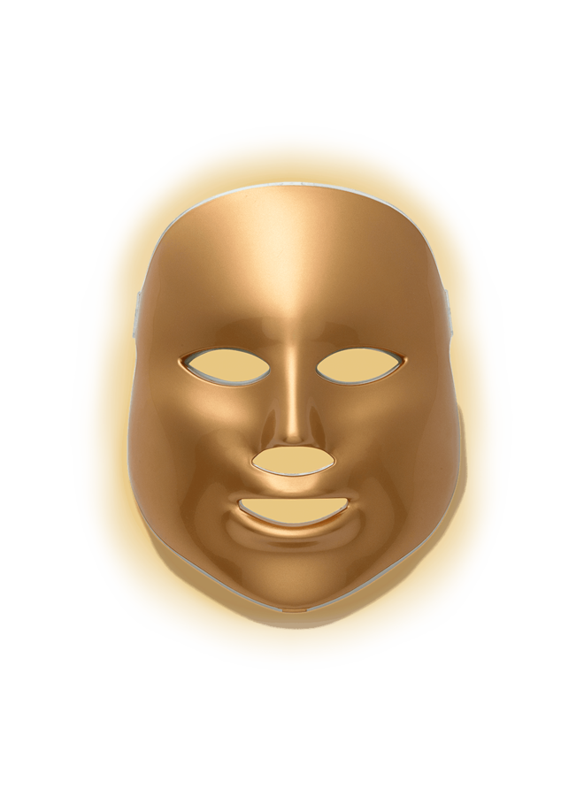 Light-Therapy Golden Facial Treatment Device