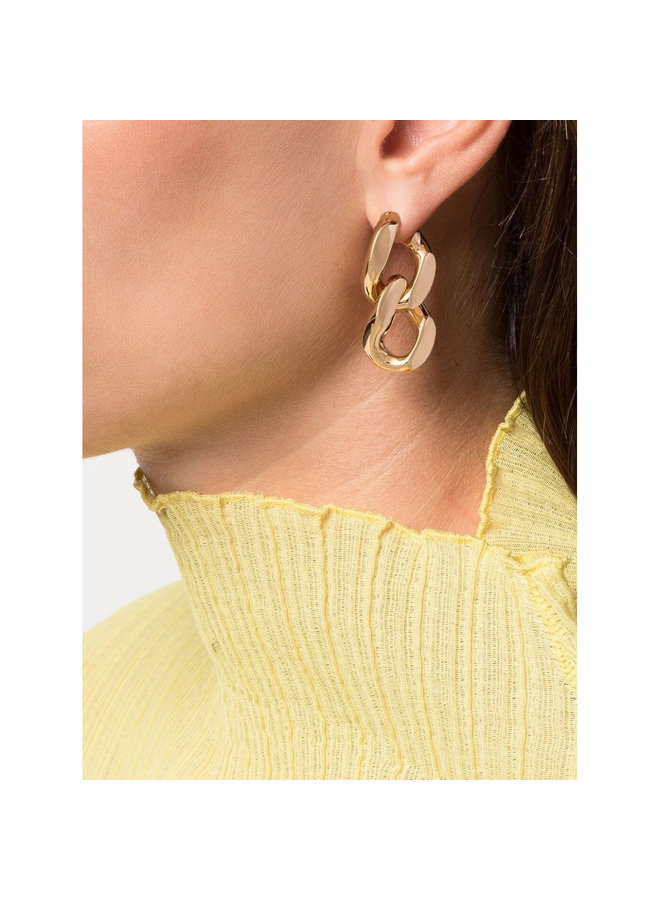 Chain Drop Earrings in Gold