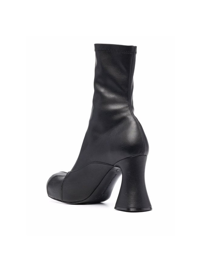 High Heel Ankle Boots in Black