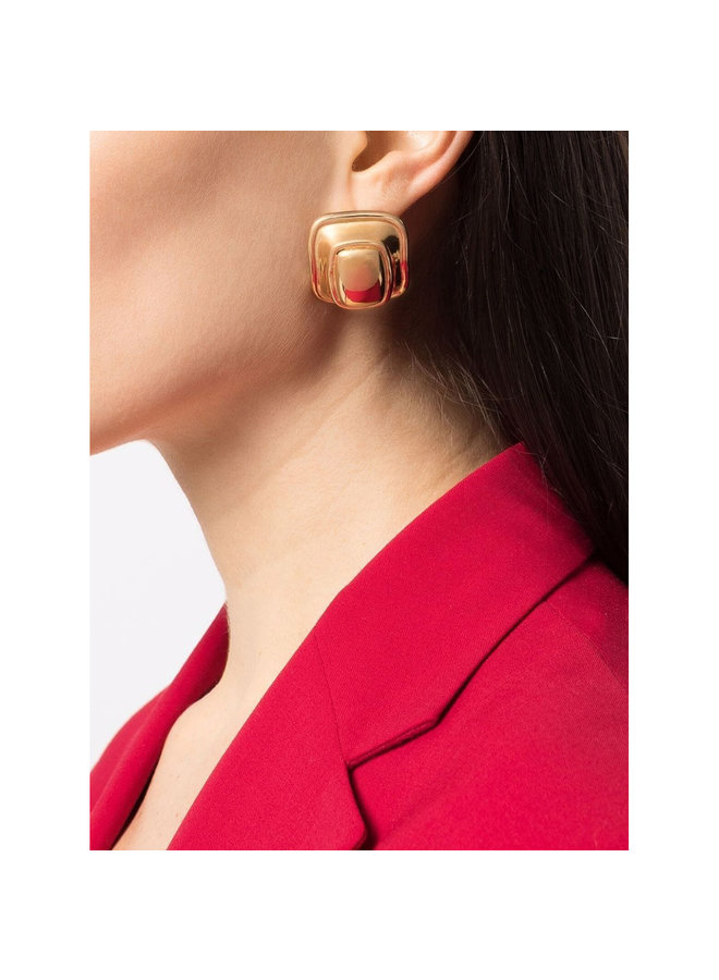 Extra Large Toy Clip Earrings in Gold