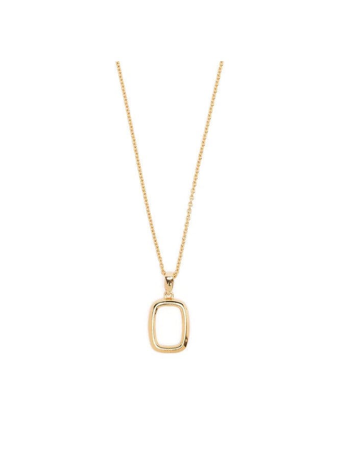 Thin Chain Necklace with Small Toy in Gold