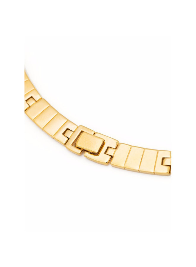 Slot Chain Princess Necklace in Gold