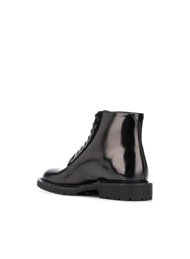 Army Flat Boots in Black