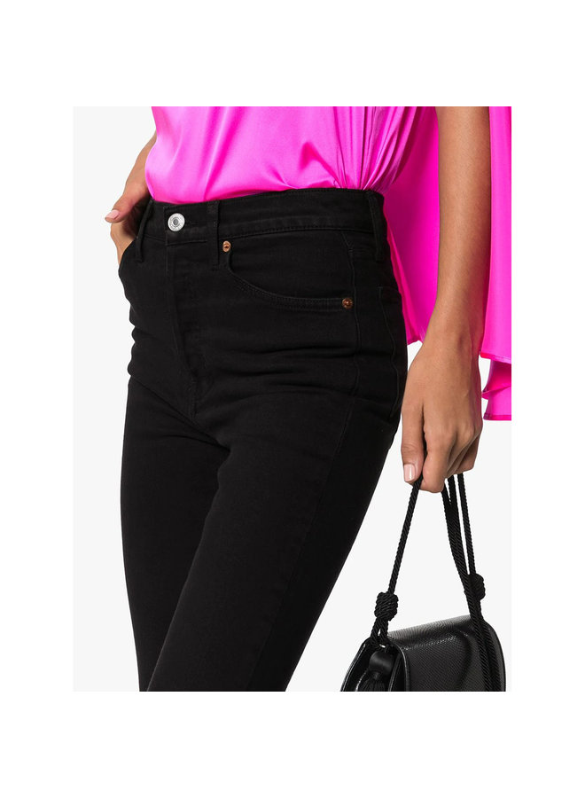 High Rise Skinny Jeans in Black