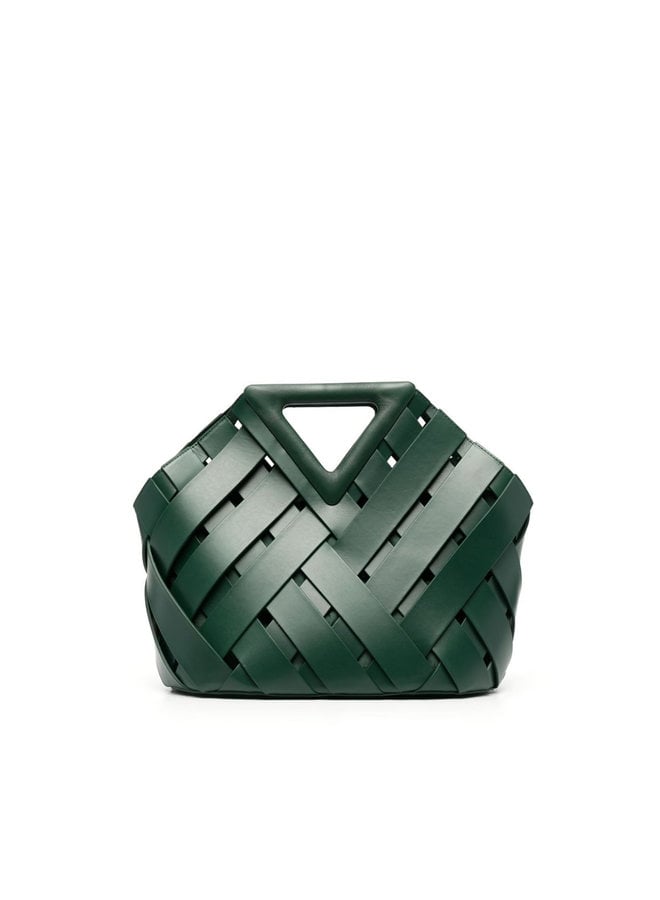 Point Tote Bag in Green/Gold