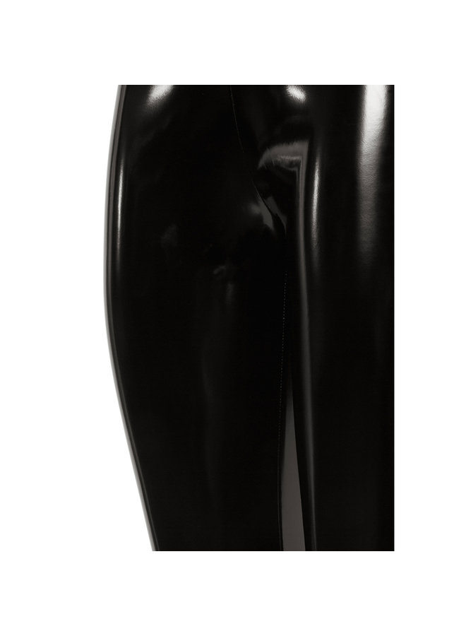 Stirrup Leggings in Black Vinyl