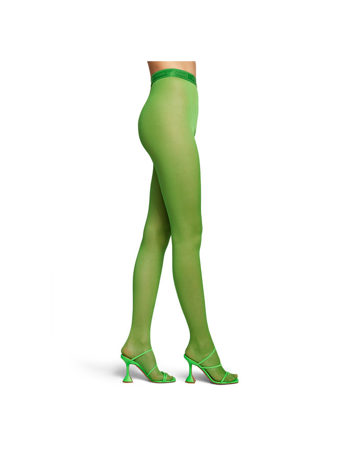 Back Seam Tights in Simple Green