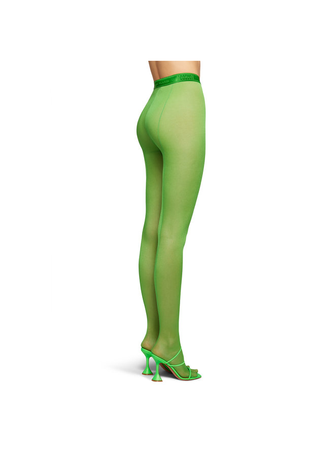 Back Seam Tights in Simple Green