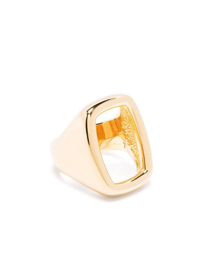 Large Toy Signet Ring in Gold