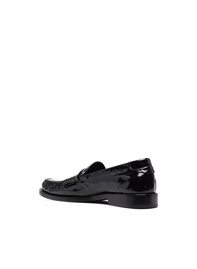 Flat Loafers Heel in Black
