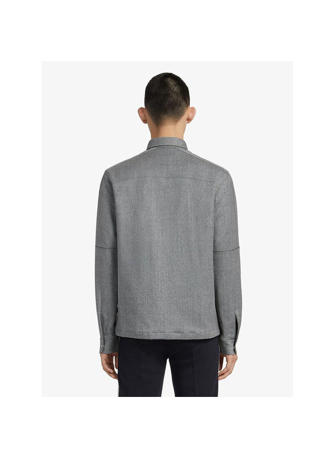 Long Sleeve Overshirt in Grey