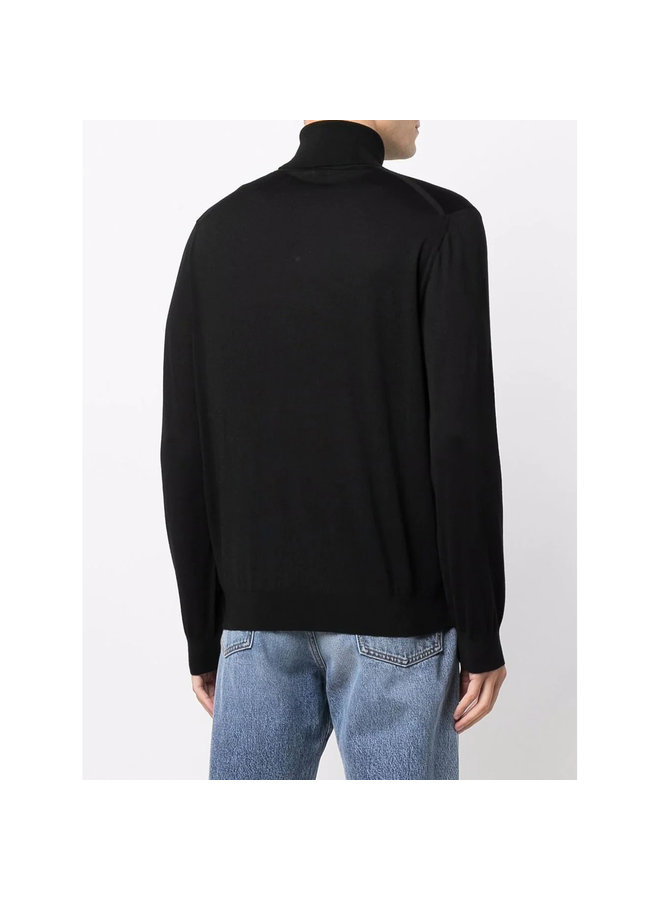 Turtleneck Sweater in  Black