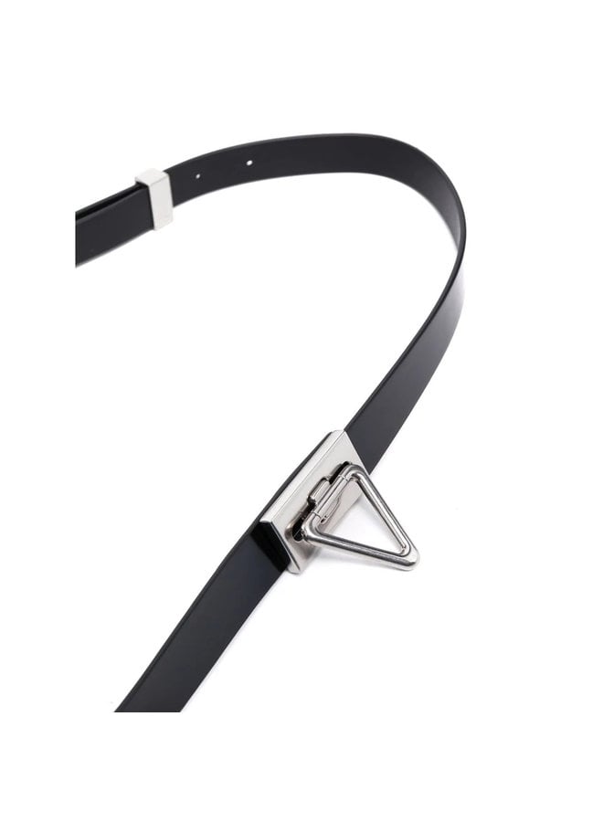 Arrow Buckle Belt in Black/Silver