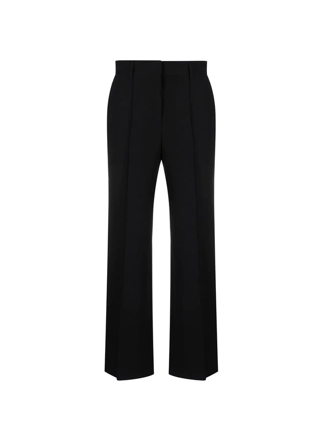 High Waisted Cropped Pants in Black