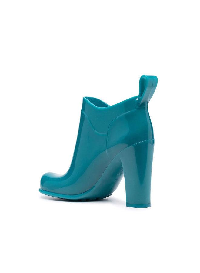 Storm High Heel Ankle Boots in Light Blue