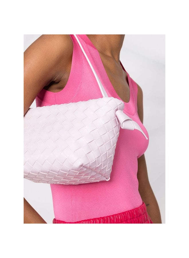 Tie Shoulder Bag in Light Pink