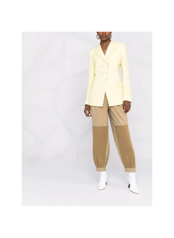 Double Breasted Blazer Jacket in Yellow