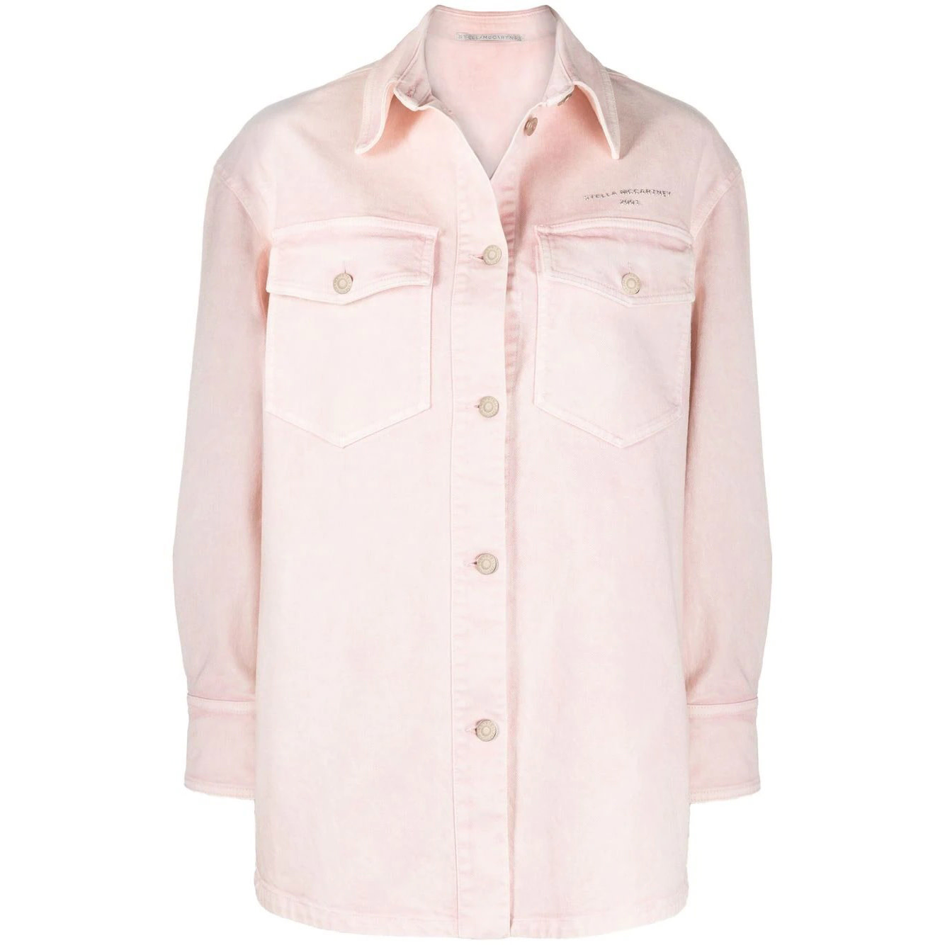 peach denim jacket womens